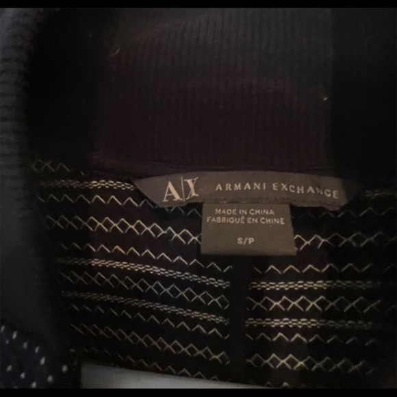 A/X ARMANI EXCHANGE  Pinstripe Cardigan Sweater - Picture 7 of 8